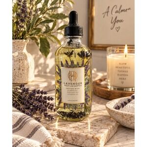 House of Harlow 1960 Lavender Multi-Use Body Oil 4oz Botanical Infused Skin Hair